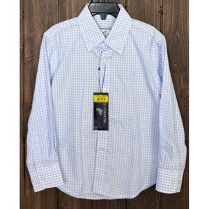 PROPERLY TIED 3T Little Boys Park Avenue Dress shirt Blue Cloud Check NEW $54